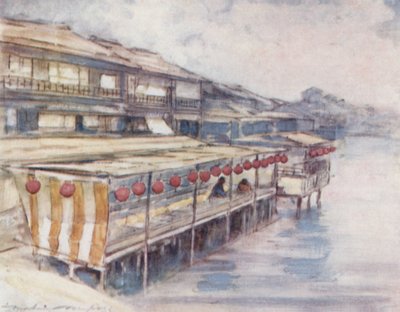 Maison de thé au bord de la rivière - Mortimer Ludington Menpes